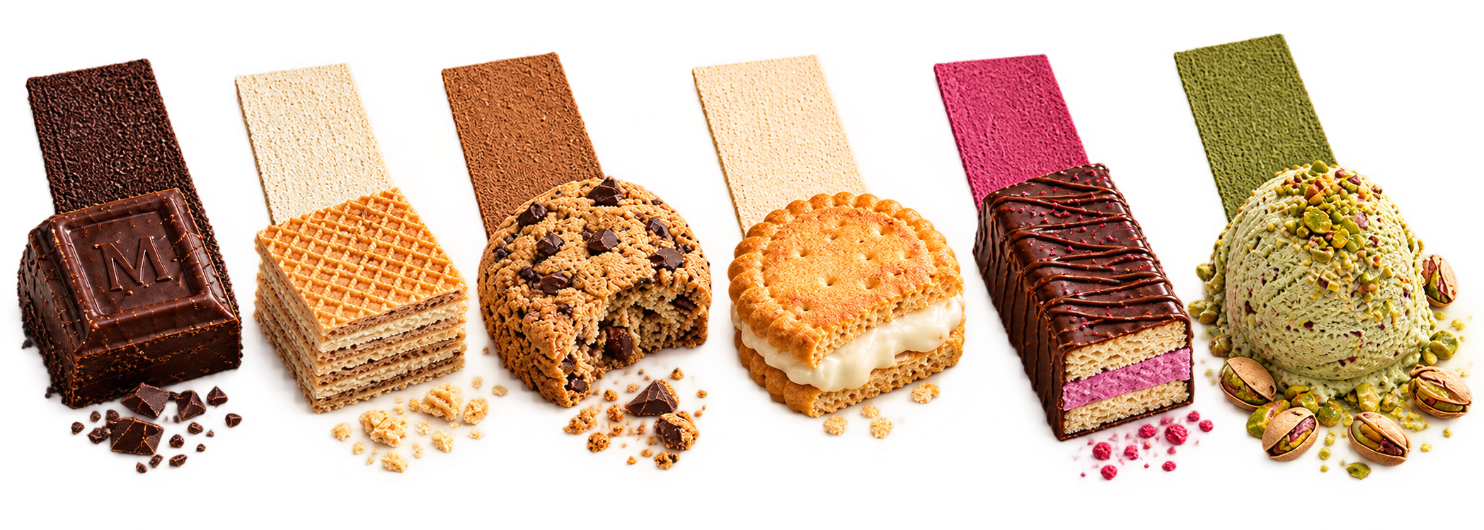 Golden biscuits, chocolate, wafers and sponge cakes: discover the delicious world of Palmary